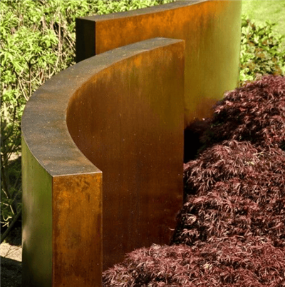 घर के लिए कॉर्टन स्टील गार्डन किनारा